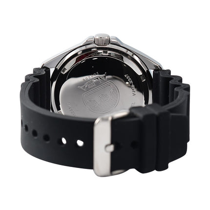 Alba Active AS9Q49X1 Men Black Dial Black Rubber Strap