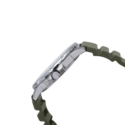 Casio General MTP-VD300-3BUDF Men White Dial Green Resin Band