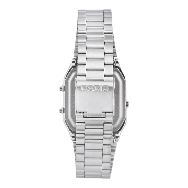 Casio General AQ-230A-3AMQYDF Vintage Digital Analog Dial Stainless Steel Band