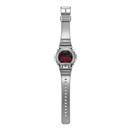 Casio G-Shock GM-6900YRA-8DR Fine Metallic Series Digital Red Dial Silver Resin Band