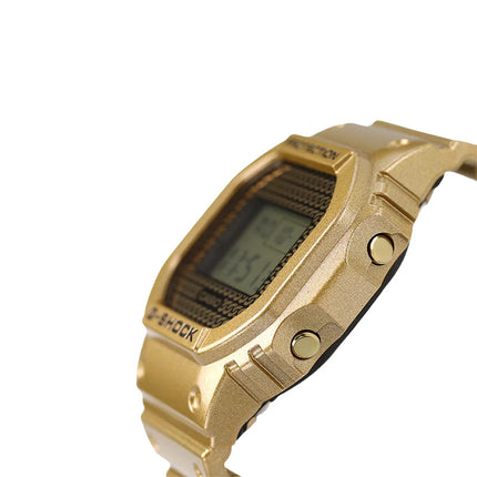 Casio G-Shock DWE-5600HG-1DR Hip Hop Gold Chain Digital Dial Gold Resin Band + Extra Band