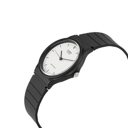 Casio General MQ-24-7ELDF White Dial Black Resin Band