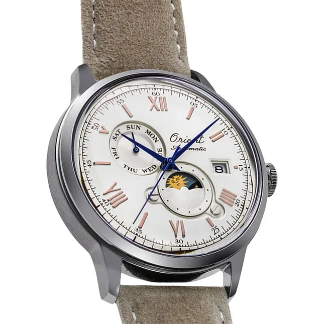 Orient Classic RA-AK0808S Bambino Sun & Moon 75th Anniversary Limited Edition + Extra Strap