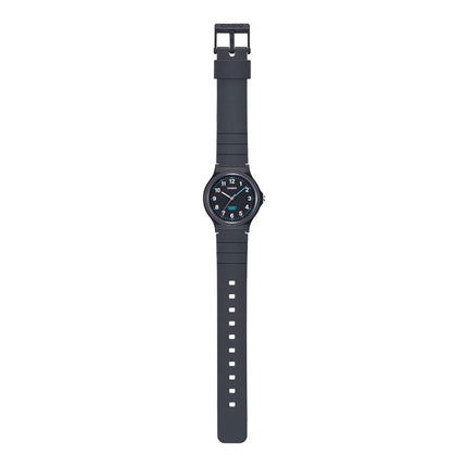 Casio General LQ-24B-1BDF Pop Ladies Analog Black Dial Black Resin Band