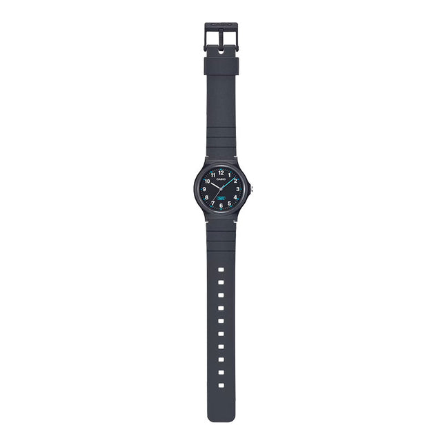Casio General LQ-24B-1BDF Pop Ladies Analog Black Dial Black Resin Band