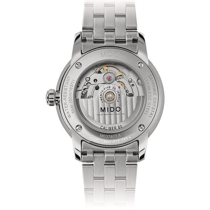 MIDO Baroncelli M037.407.11.031.01 Signature Automatic Silver Dial Stainless Steel Strap