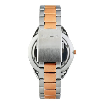 Alba AS9Q78X1 Silver Dial Dual Tone Stainless Steel Strap