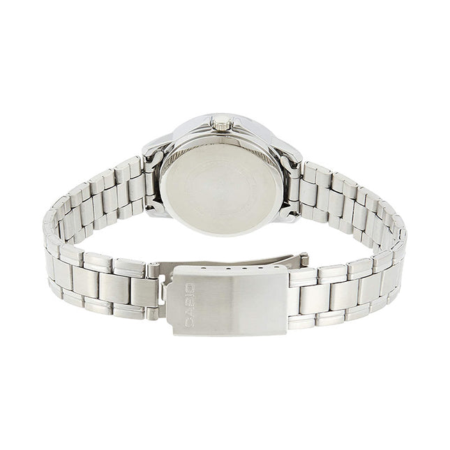 Casio General LTP-V004D-7B2UDF Ladies Silver Dial Stainless Steel Band