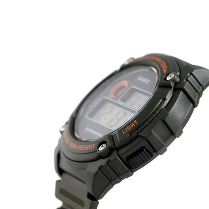 Casio General W-216H-1AVDF Digital Dial Black Resin Band