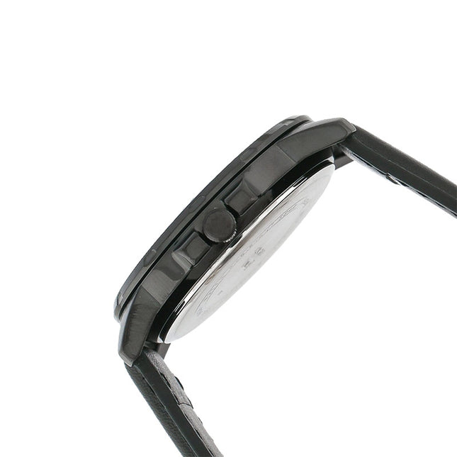 Casio General Dress MTP-VD01BL-1BVUDF Men Black Dial Black Leather Strap