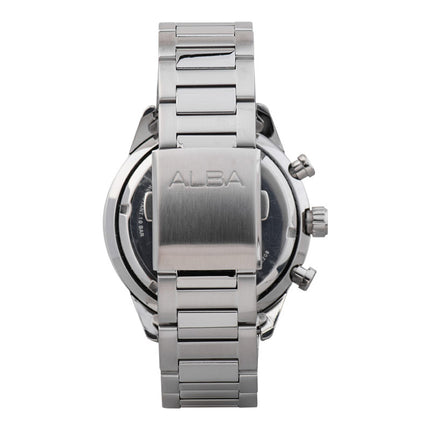 Alba Active AM3889X1 Chronograph Men Green Dial Stainless Steel Strap