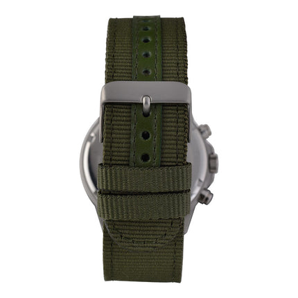 Alba AM3855X1 Chronograph Men Green Dial Green Nylon Strap