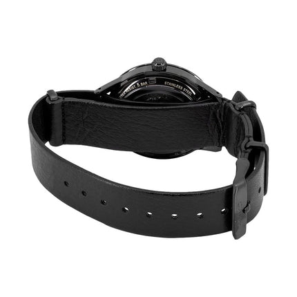 Seiko Presage SRPH95J1 Style60s Automatic Black Dial Black Leather Strap