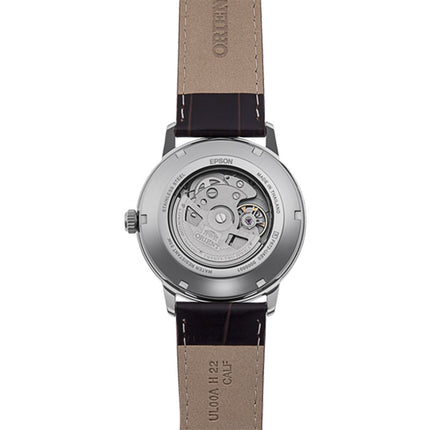 Orient Contemporary RA-AC0F16S European Exclusive Men Automatic Ivory Dial Brown Leather Strap