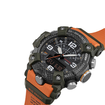 Casio G-Shock Mudmaster GG-B100X-1A9DR Master Of G-Land Digital Analog Dial Orange Resin Band