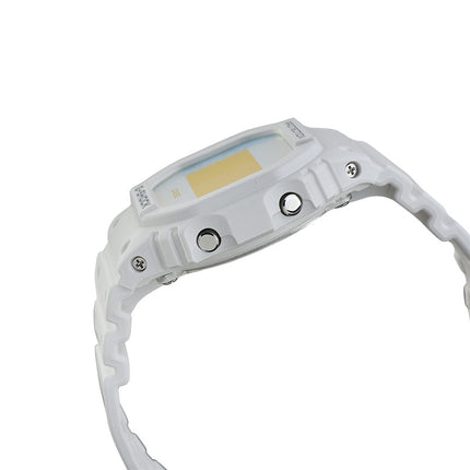 Casio G-Shock DW-5600TL-7DR Beach Time Lapse Series Digital Dial White Resin Band
