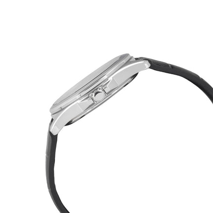 Casio General MTS-RS100L-1AVDF Men Black Dial Black Leather Band