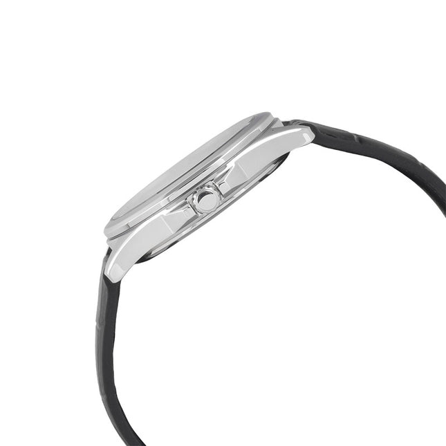 Casio General MTS-RS100L-1AVDF Men Black Dial Black Leather Band