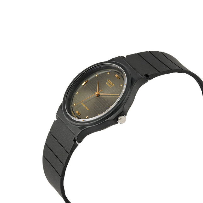 Casio General MQ-76-1ALDF Black Dial Black Resin Band