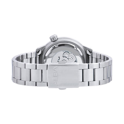 Alba Mechanical AL4775X2 Men Green Dial Stainless Steel Strap + Extra Strap