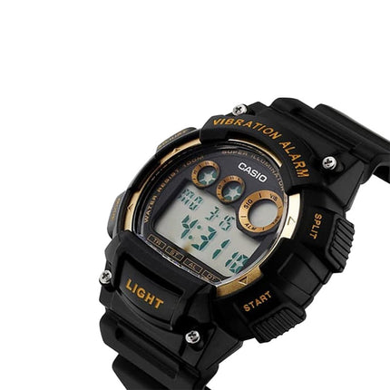Casio General W-735H-1A2VDF 10 Year Battery Black Resin Band