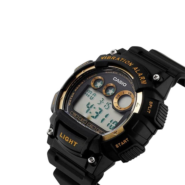 Casio General W-735H-1A2VDF 10 Year Battery Black Resin Band