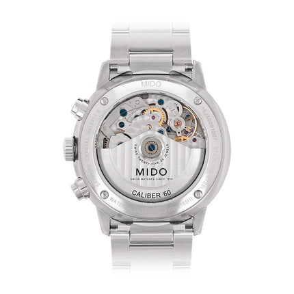 MIDO Commander II M016.414.11.041.00 Chronograph Automatic Blue Dial Stainless Steel Strap