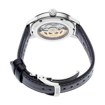 Seiko Presage SRPD37J1 Cocktail Time Mockingbird Automatic Green Dial Brown Leather Strap
