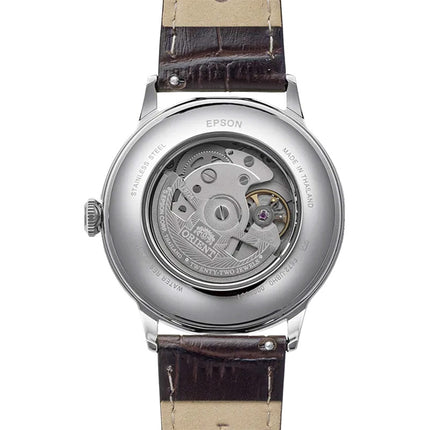 Orient Classic RA-AC0032V Bambino Automatic Purple Gradation Dial Brown Leather Strap