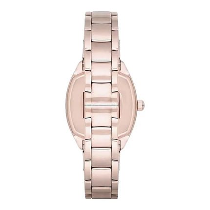 Emporio Armani Dress AR11038 Ladies Silver Dial Rose Gold Stainless Steel Strap
