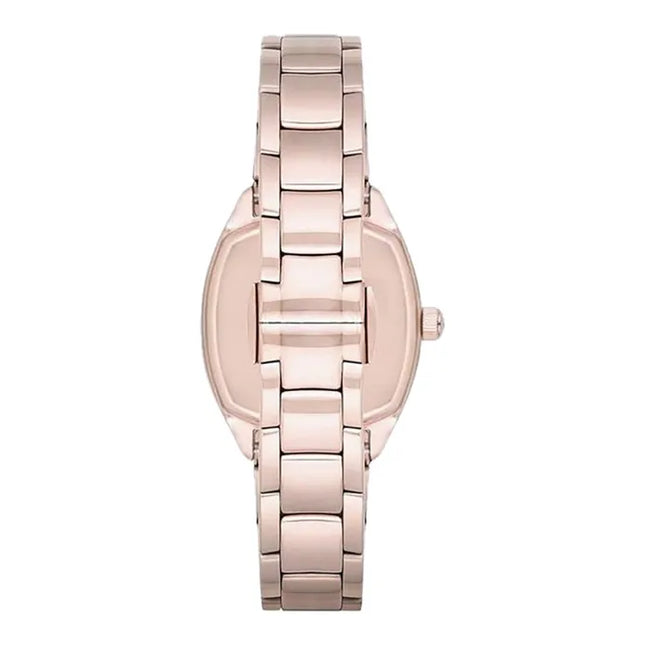 Emporio Armani Dress AR11038 Ladies Silver Dial Rose Gold Stainless Steel Strap