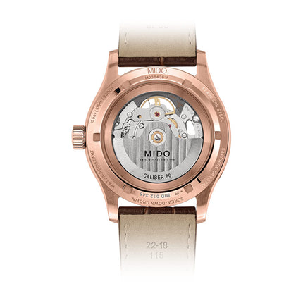 MIDO Multifort M038.436.36.061.00 Skeleton Vertigo Automatic Men Anthracite Dial Brown Leather Strap