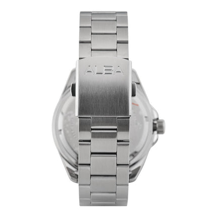 Alba Active AS9Q45X1 White Dial Stainless Steel Strap