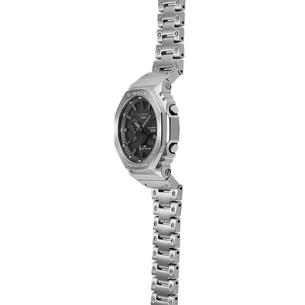Casio G-Shock GM-B2100D-1ADR CasiOak Solar Full Metal Octogonal Analog Digital Dial St. Steel Band