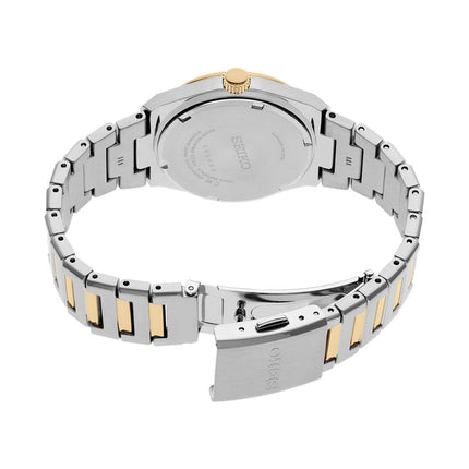 Seiko Ladies SUR578P1 Discover More Silver Dial Dual Tone Stainless Steel Strap