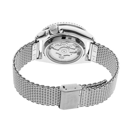 Seiko 5 Sports SRPD67K1 5KX SKX Sports Style Automatic Beige Dial Mesh Strap