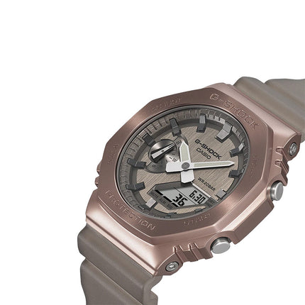 Casio G-Shock GM-2100MF-5ADR CasiOak Midnight Fog Grey Analog Digital Dial Translucent Resin Band