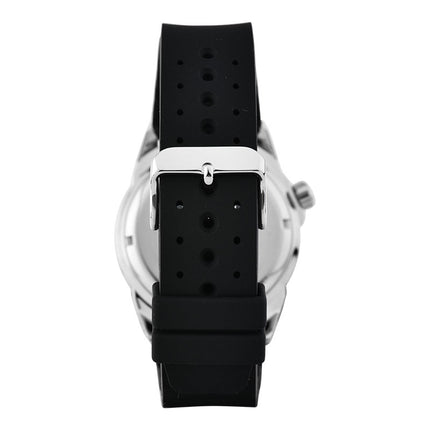 Alba Mechanical AL4379X1 Men Blue Dial Black Silicone Strap