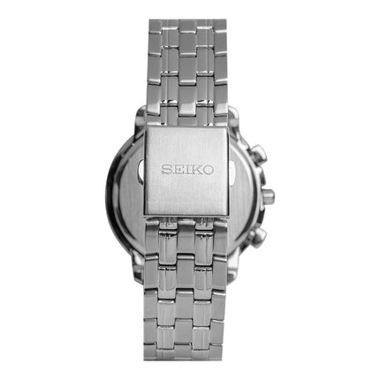 Seiko Chronograph SNAB79P1 Men Dual Tone Dial Stainless Steel Strap