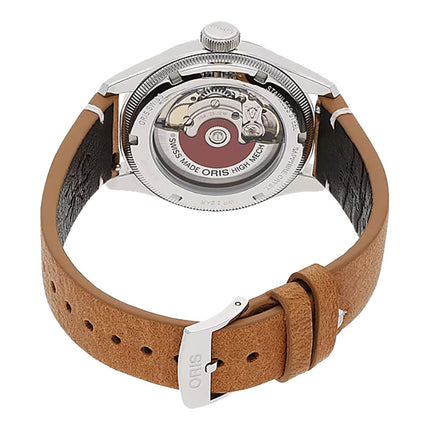 Oris Big Crown 01-754-7779-4067-SET Cervo Volante Green Dial Brown Leather Strap