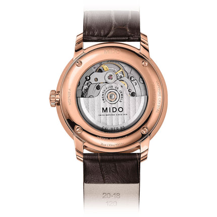 MIDO Baroncelli M027.426.36.088.00 Automatic Big Date Grey Dial Brown Leather Strap 