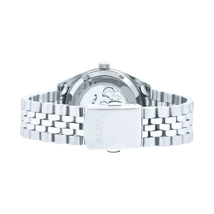 Alba Mechanical AL4801X1 Ladies Automatic Blue Dial Stainless Steel Strap
