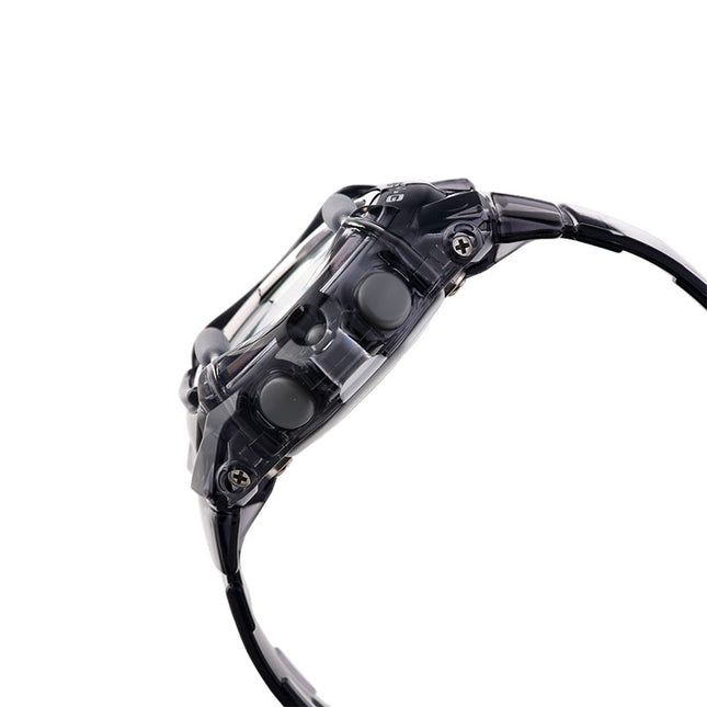 Casio Baby-G BG-169U-8BDR Digital Blue Dial Transparency Black Resin Band
