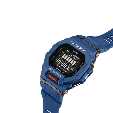 Casio G-Shock GBD-200-2DR G-Squad Men Black Digital Dial Blue Resin Band