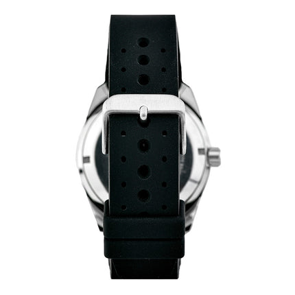 Alba AL4425X1 Automatic Men Blue Dial Black Silicone Strap