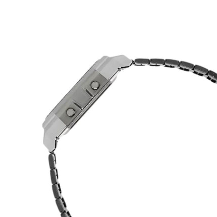 Casio General A130WEGG-1ADF Vintage Digital Dial Gunmetal Stainless Steel Band