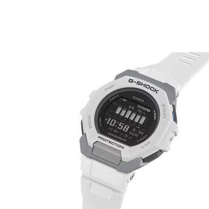 Casio G-Shock GBD-300-7DR G-Squad Digital Dial White Resin Band