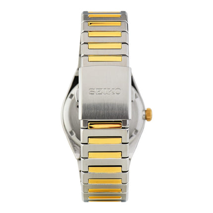 Seiko Classic SUR558P1 Men White Dial Dual Tone Stainless Steel Strap