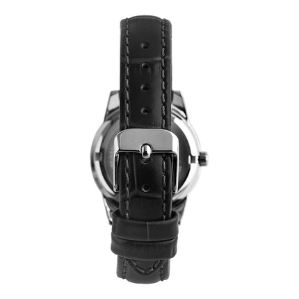 Alba AH7EQ3X1 Ladies Blue Dial Black Leather Strap