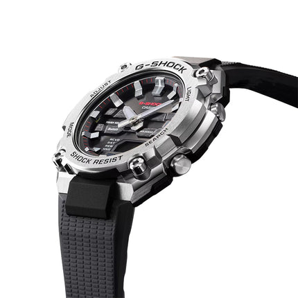 Casio G-Shock GST-B600-1ADR G-Steel Smallest Tough Solar Digital Analog Dial Black Resin Band